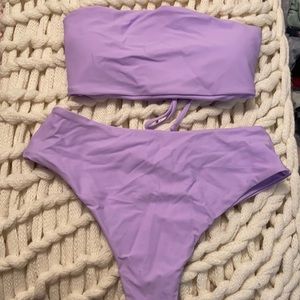 Lavender high waisted bikini